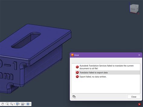 autodesk translation services failed stl|Can't export stl when working offline .